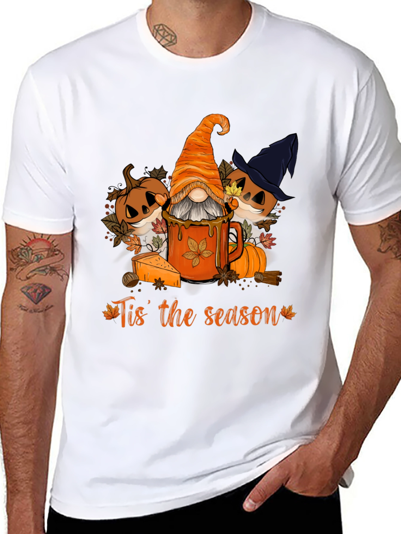 Fall Gnome Tis the Season Graphic Tee