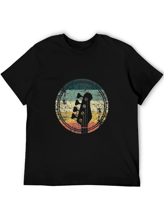 Vintage Style Guitar T-Shirt - Retro Bass Player Tee