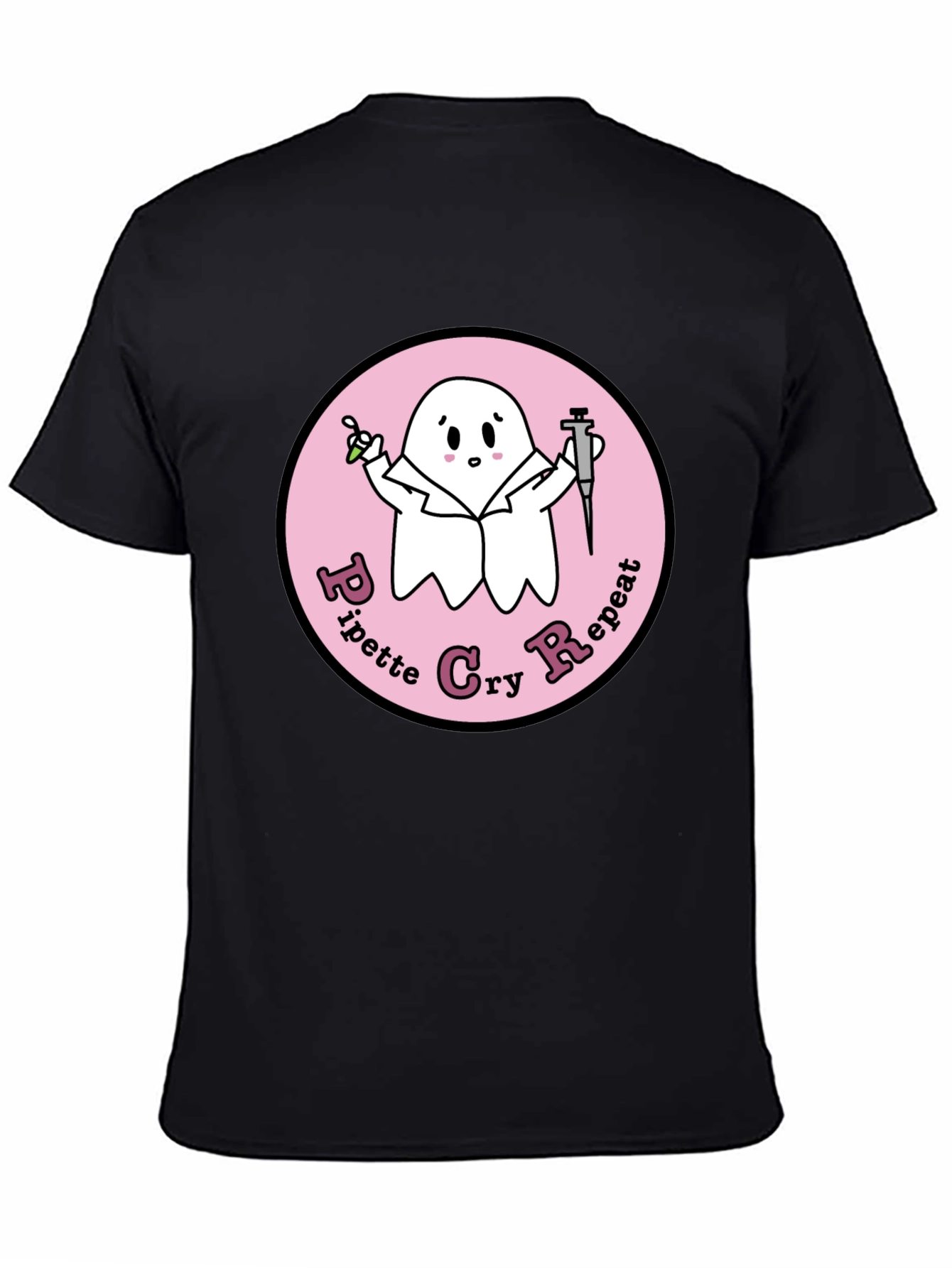 Pipette Cry Repeat Ghost T-Shirt