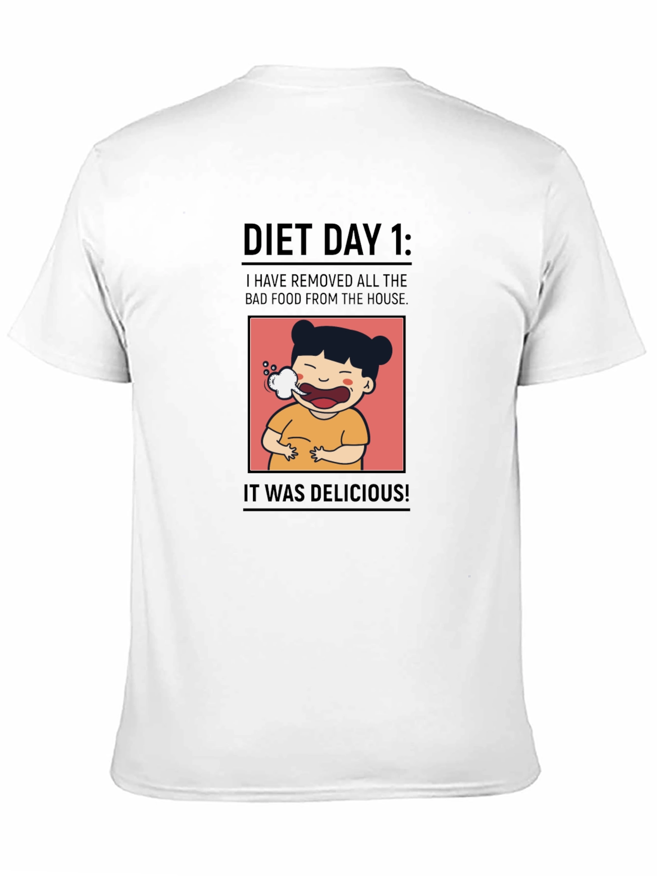 Diet Day 1 T-Shirt - Humorous Foodie Tee