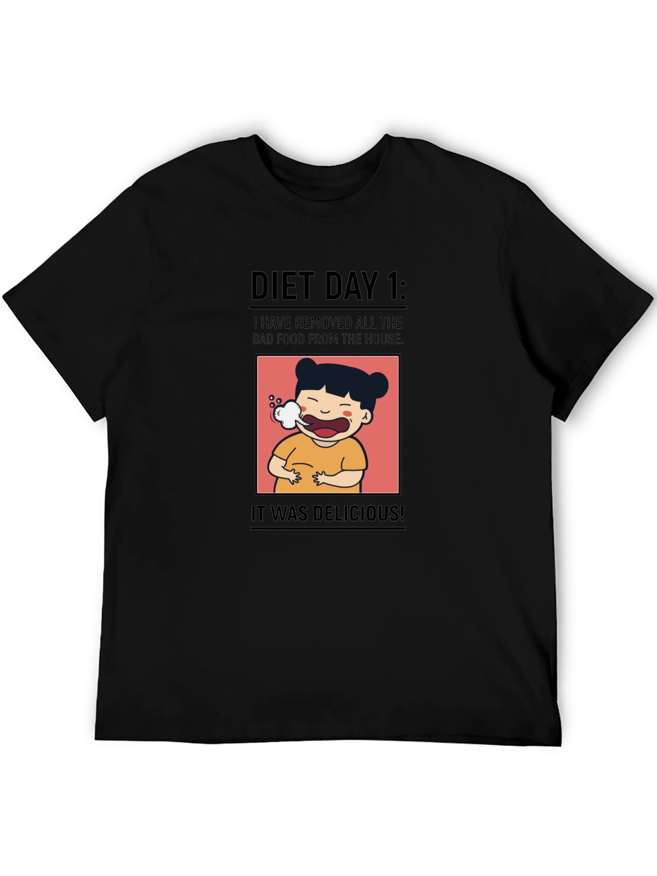 Diet Day 1 T-Shirt - Humorous Foodie Tee