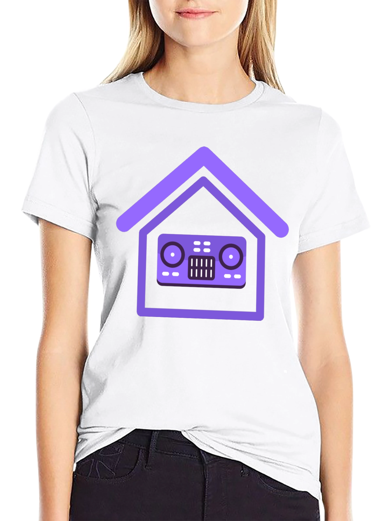 House Music DJ Black T-Shirt - Stylish Graphic Tee