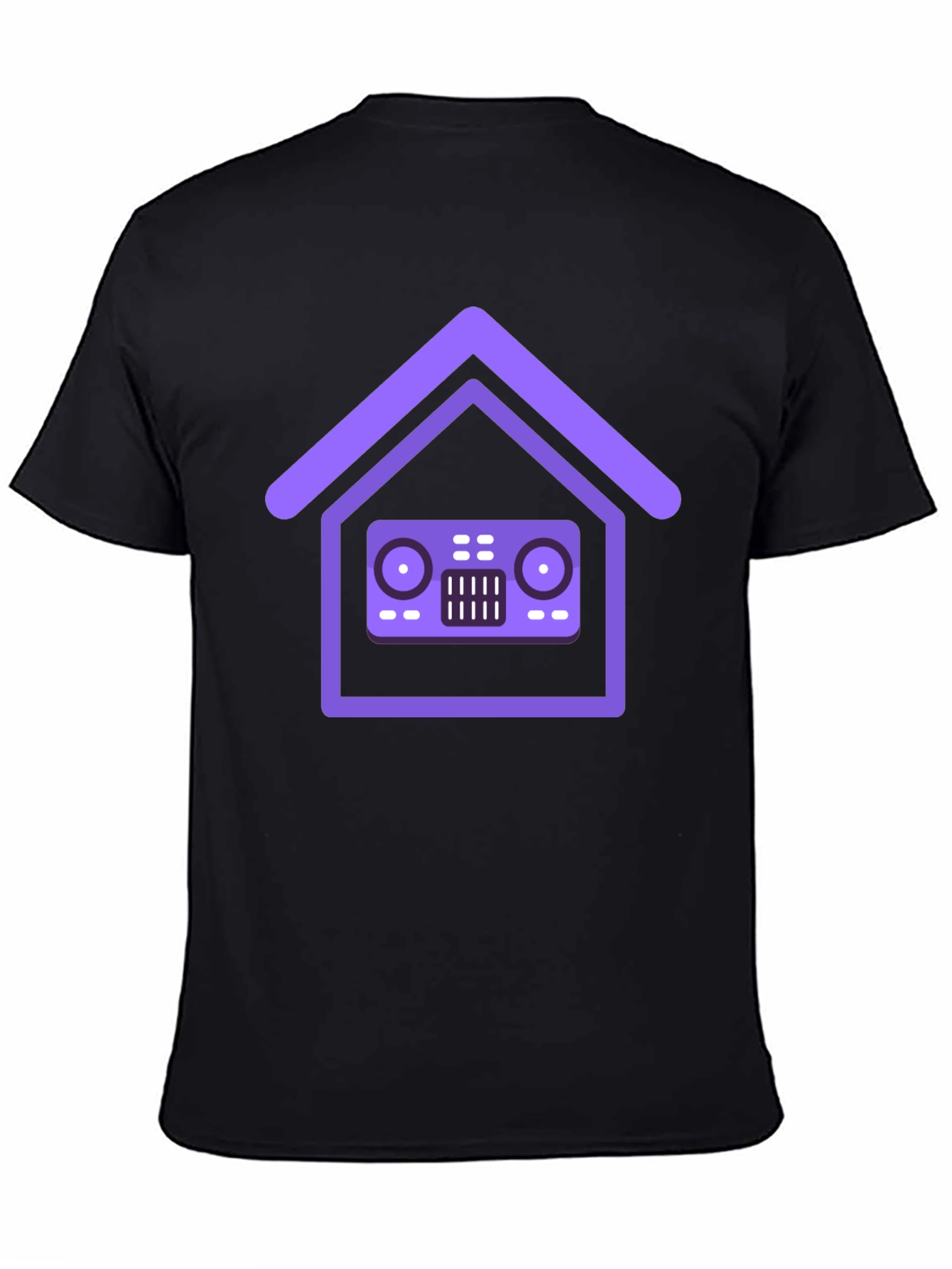 House Music DJ Black T-Shirt - Stylish Graphic Tee