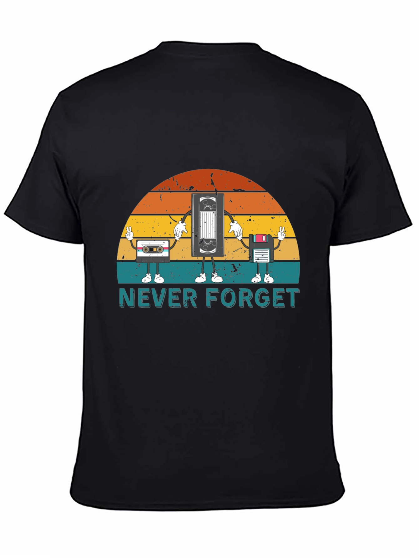 Retro Media Never Forget Graphic T-Shirt