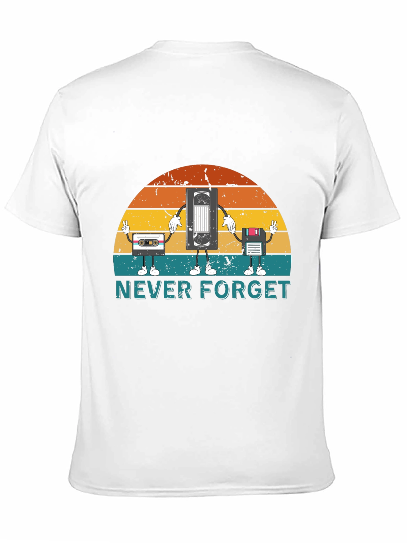 Retro Media Never Forget Graphic T-Shirt