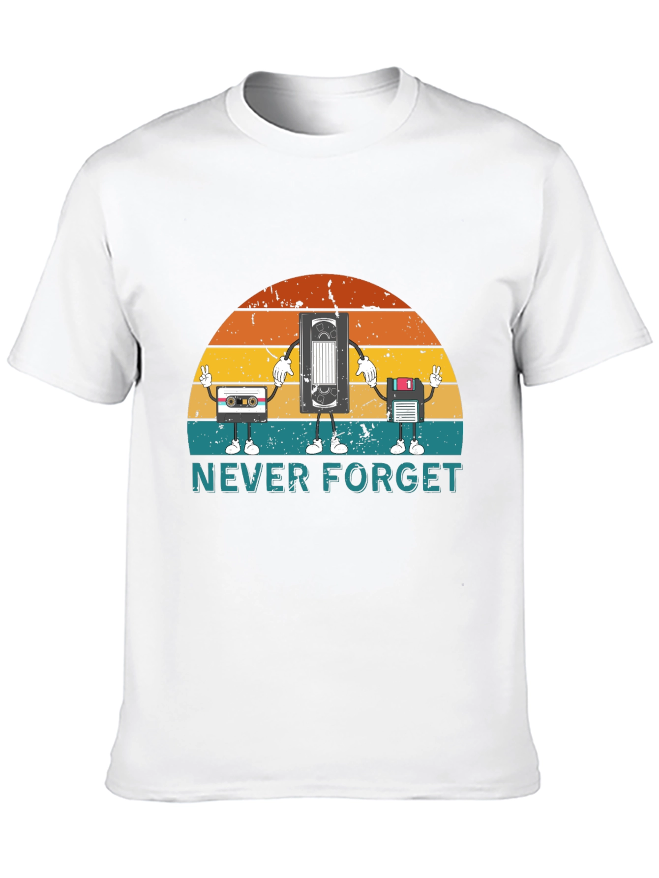 Retro Media Never Forget Graphic T-Shirt