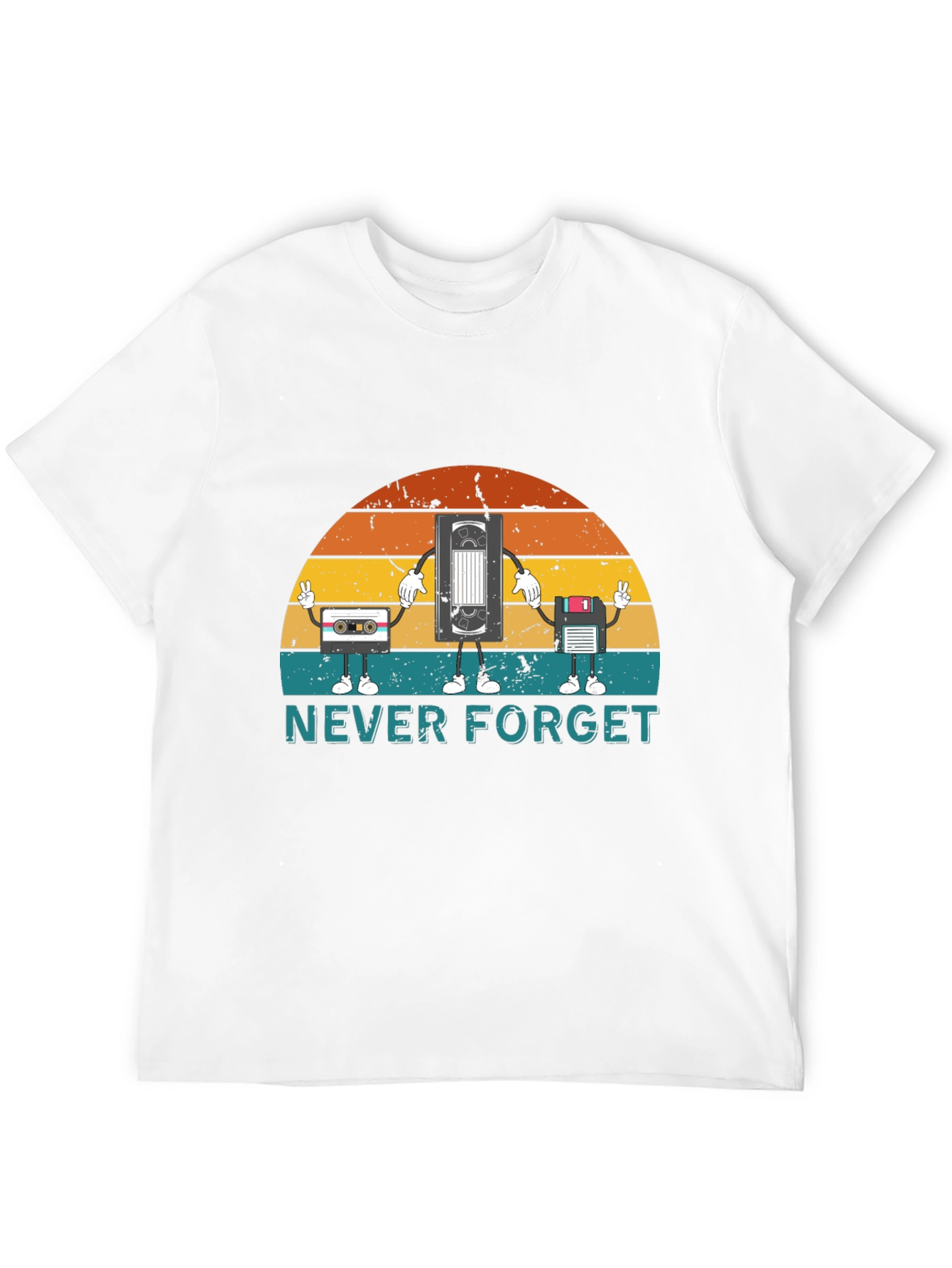 Retro Media Never Forget Graphic T-Shirt