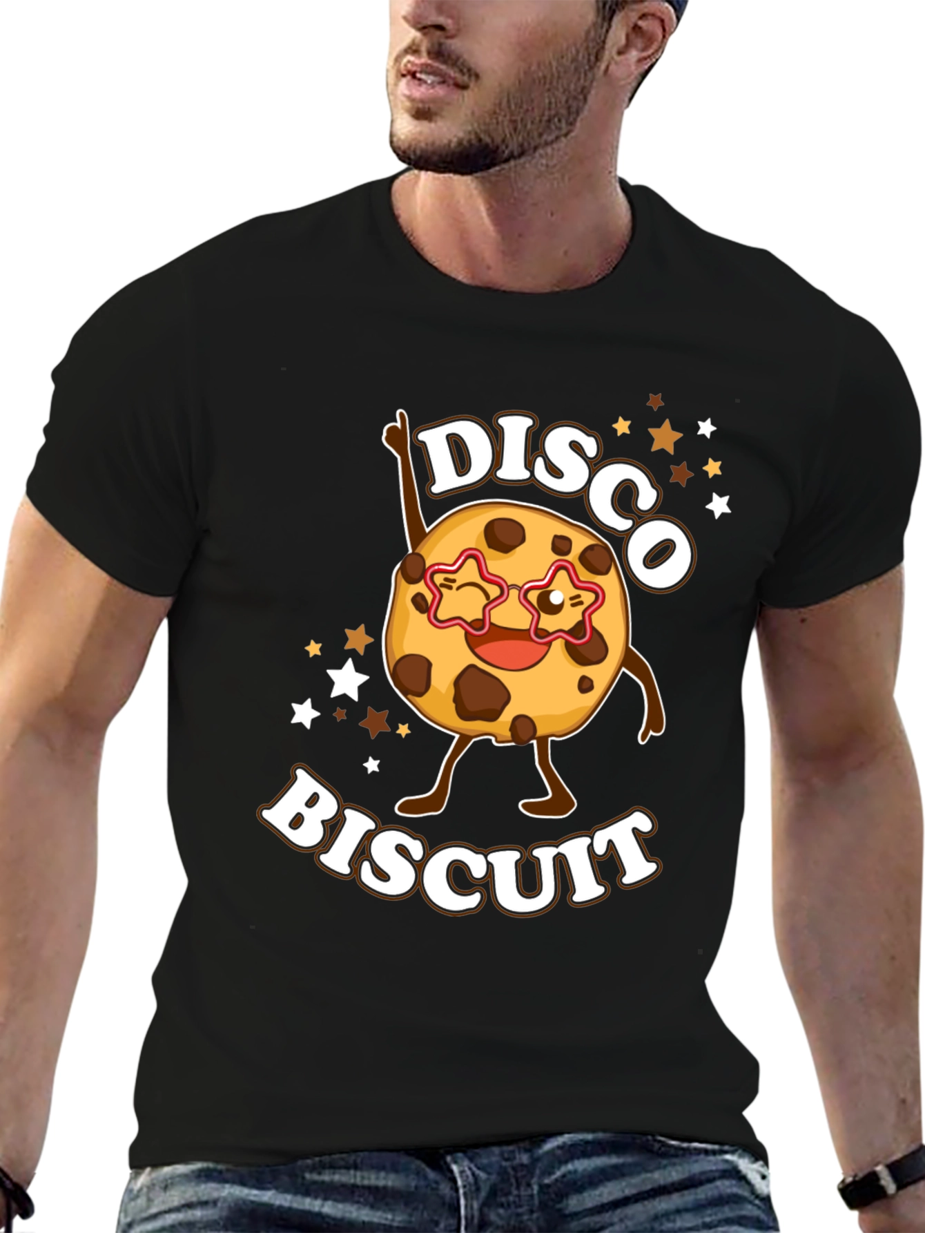 Disco Biscuit Graphic Tee - Fun Party Shirt
