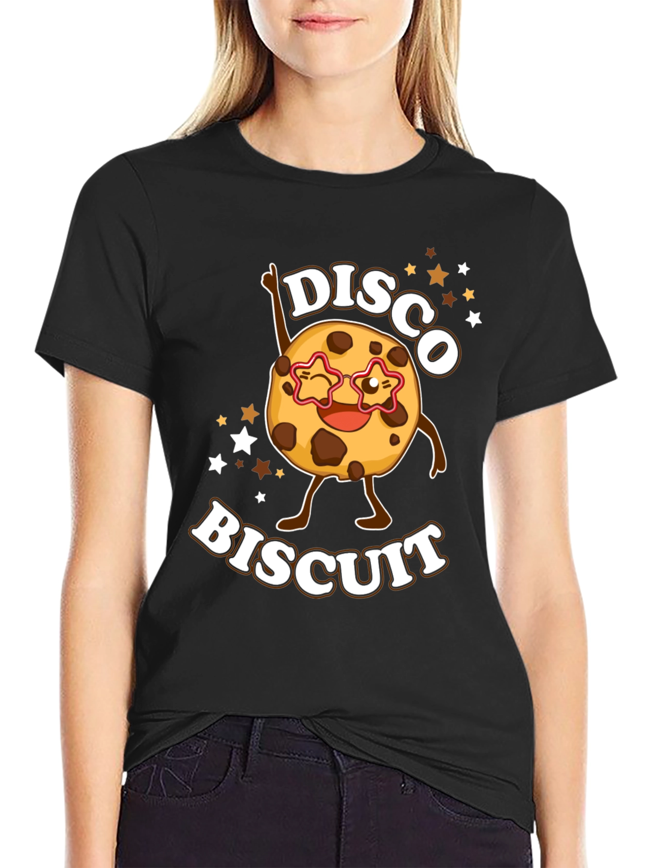 Disco Biscuit Graphic Tee - Fun Party Shirt
