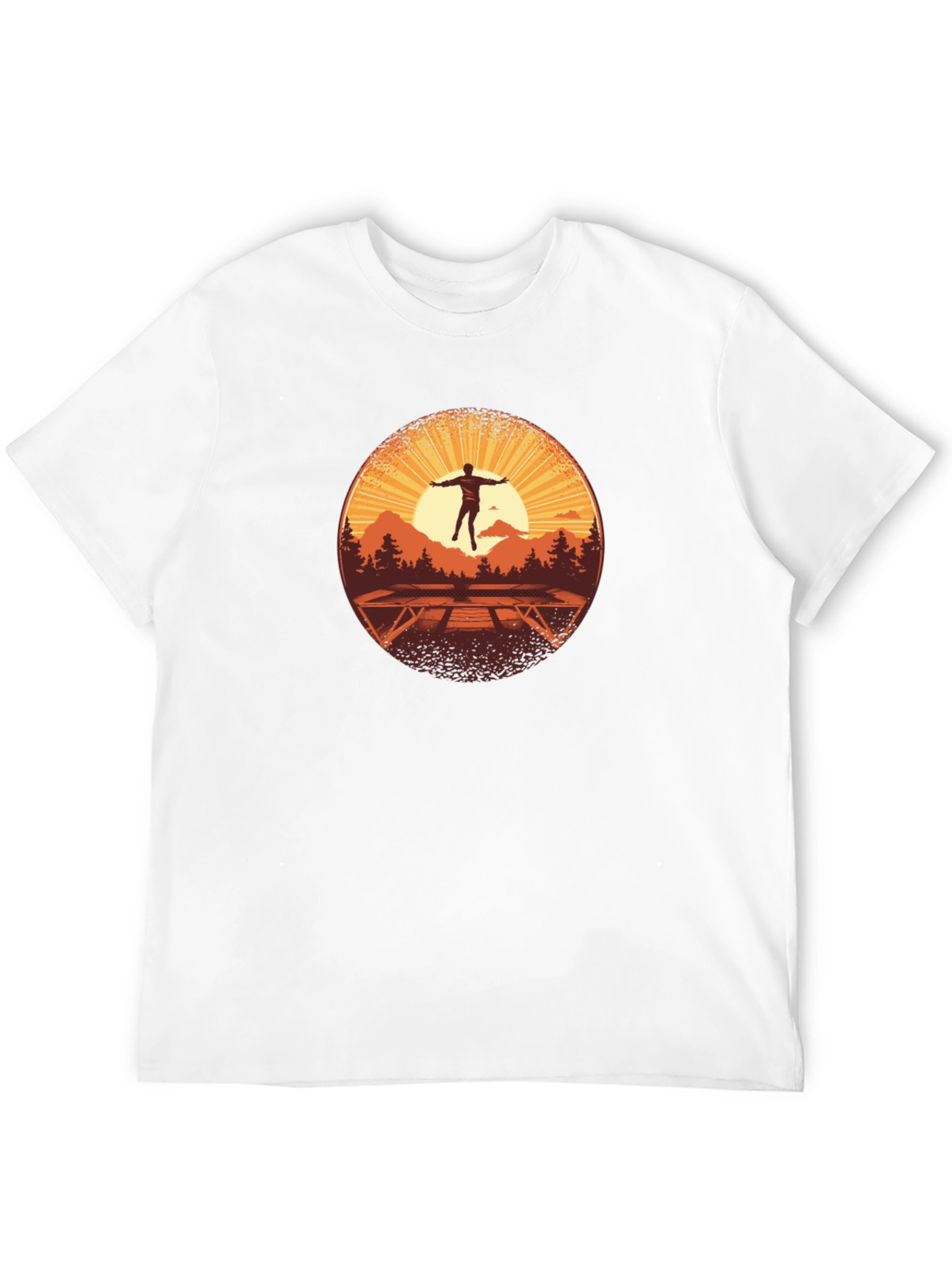 Sunrise Trampoline T-Shirt - Nature Scene