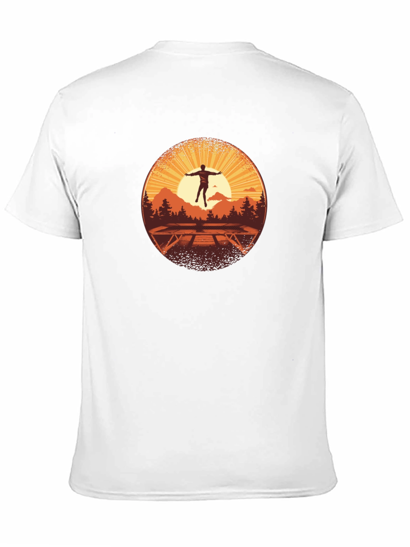 Sunrise Trampoline T-Shirt - Nature Scene