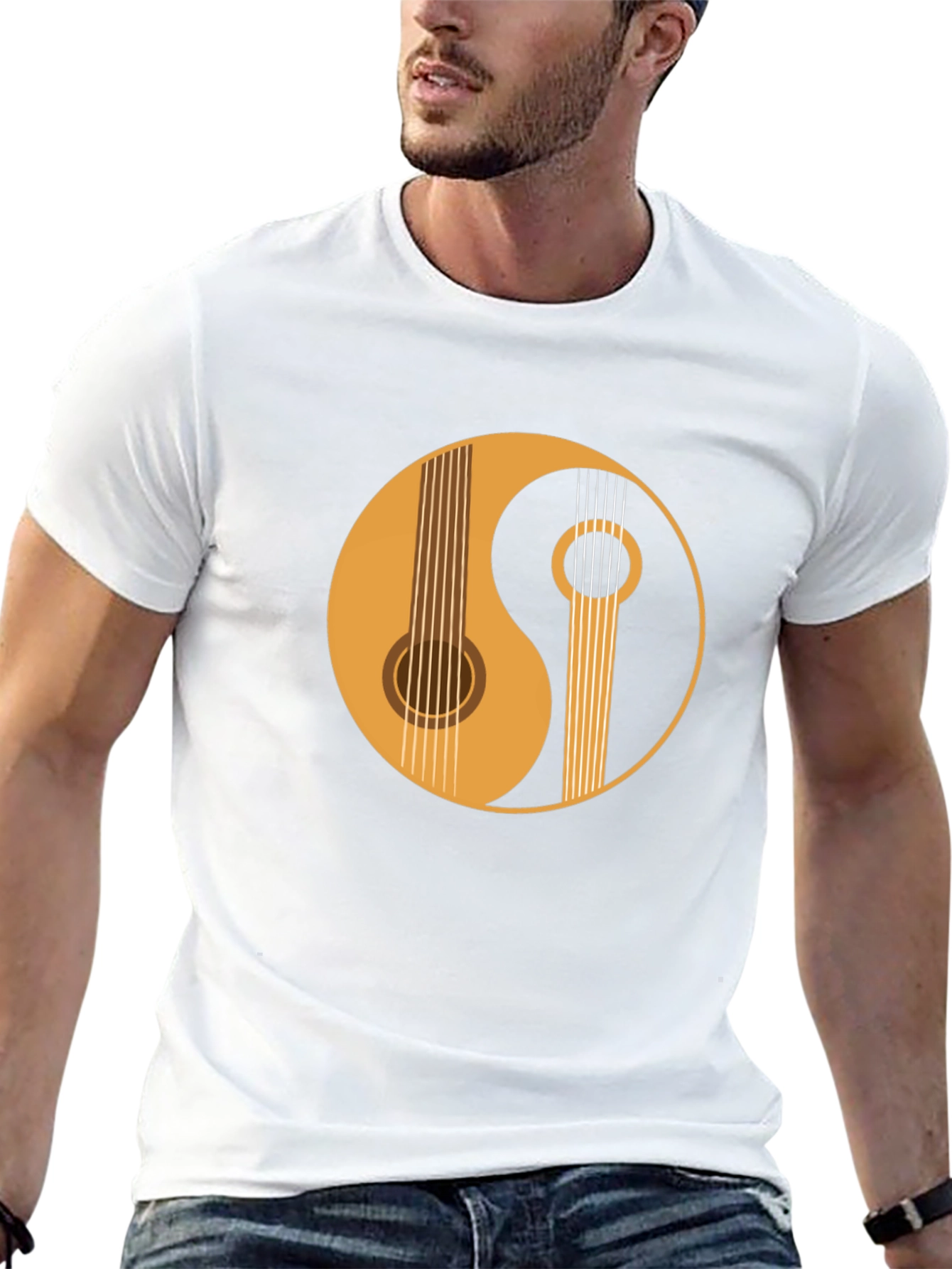Yin Yang Guitar T-Shirt - Musicians Tee