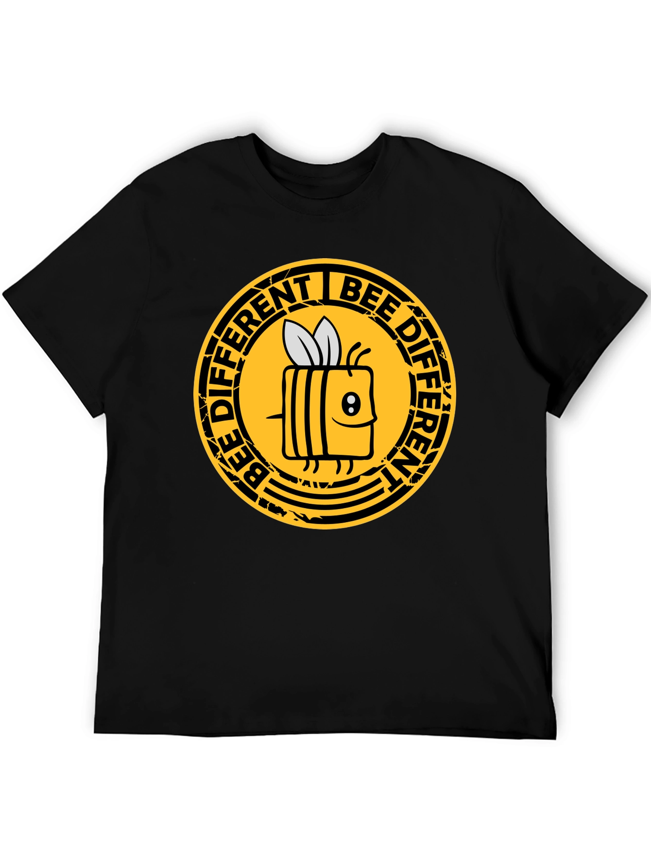 Bee Different Graphic T-Shirt - Black