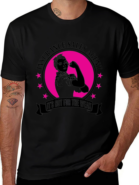 Insurance Sales Agent Strong Woman T-Shirt