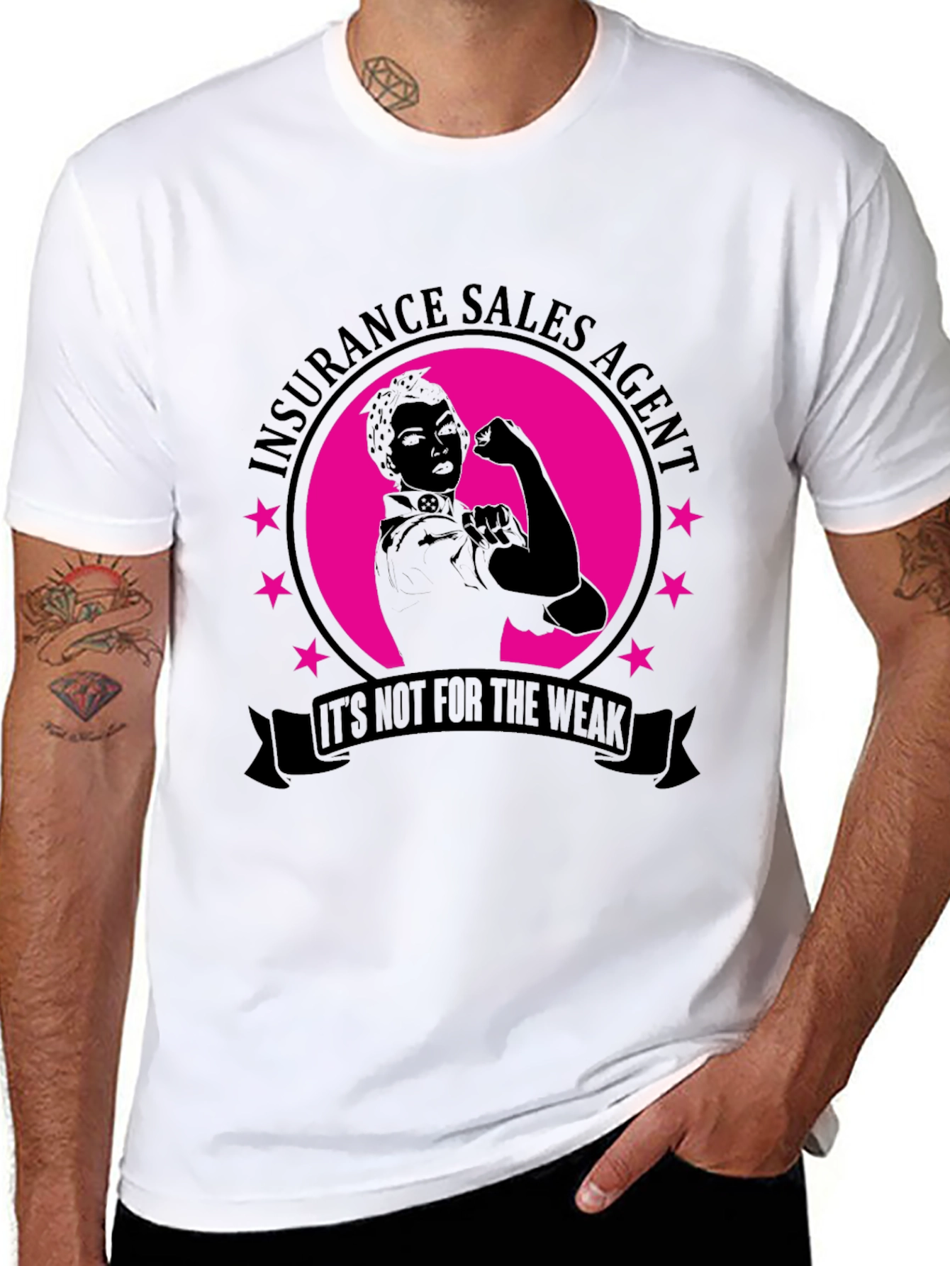 Insurance Sales Agent Strong Woman T-Shirt