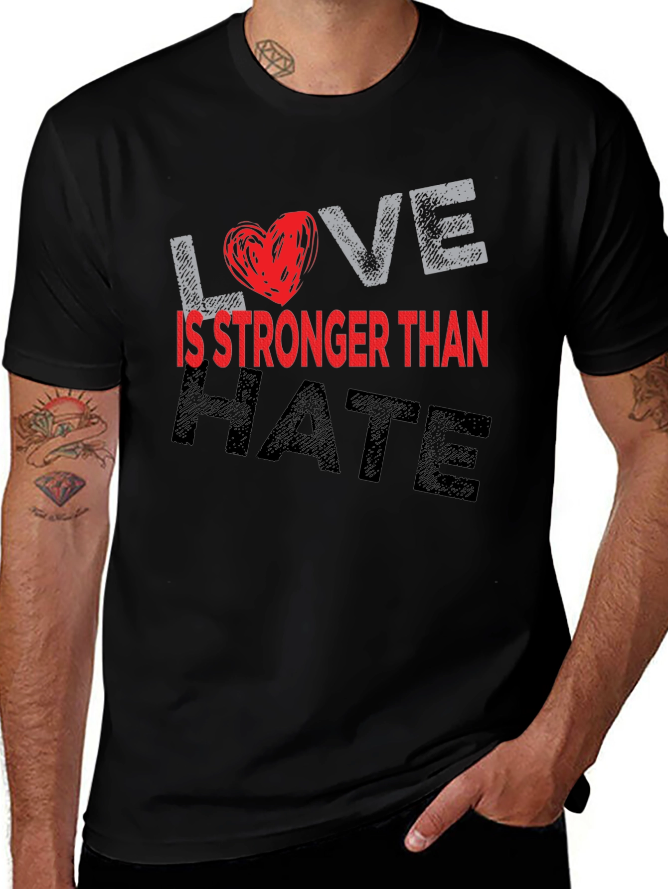 Love is Stronger Than Hate Graphic Tee