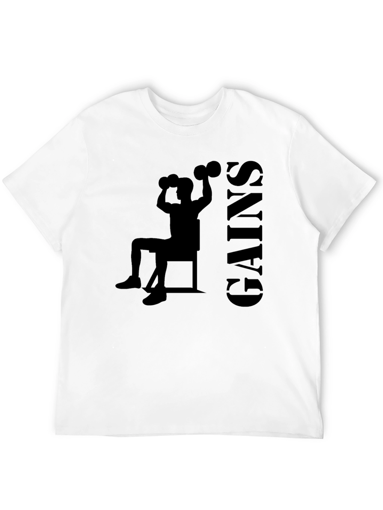 Gains Silhouette Black T-Shirt