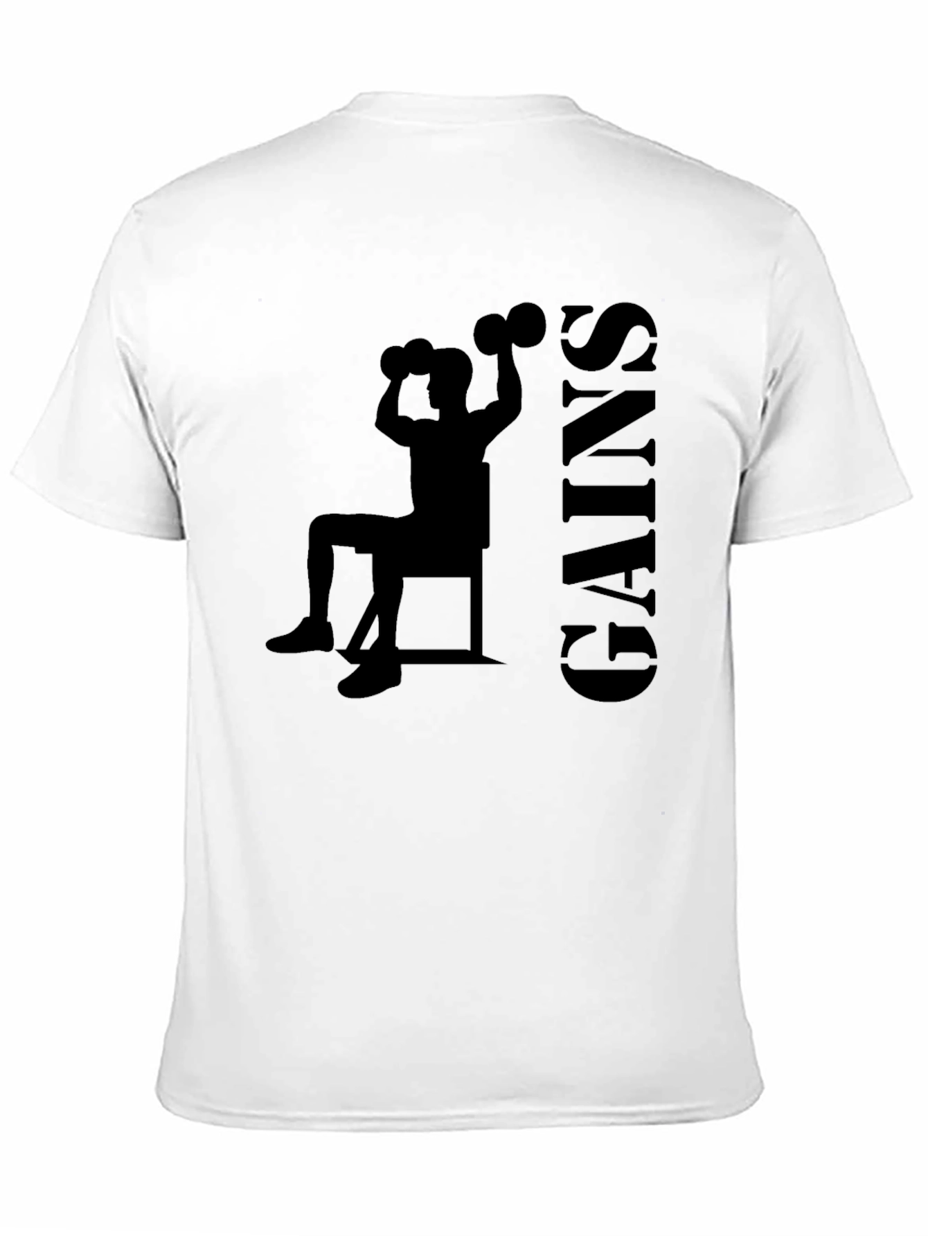 Gains Silhouette Black T-Shirt