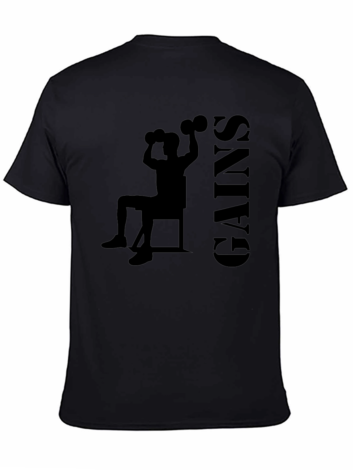 Gains Silhouette Black T-Shirt