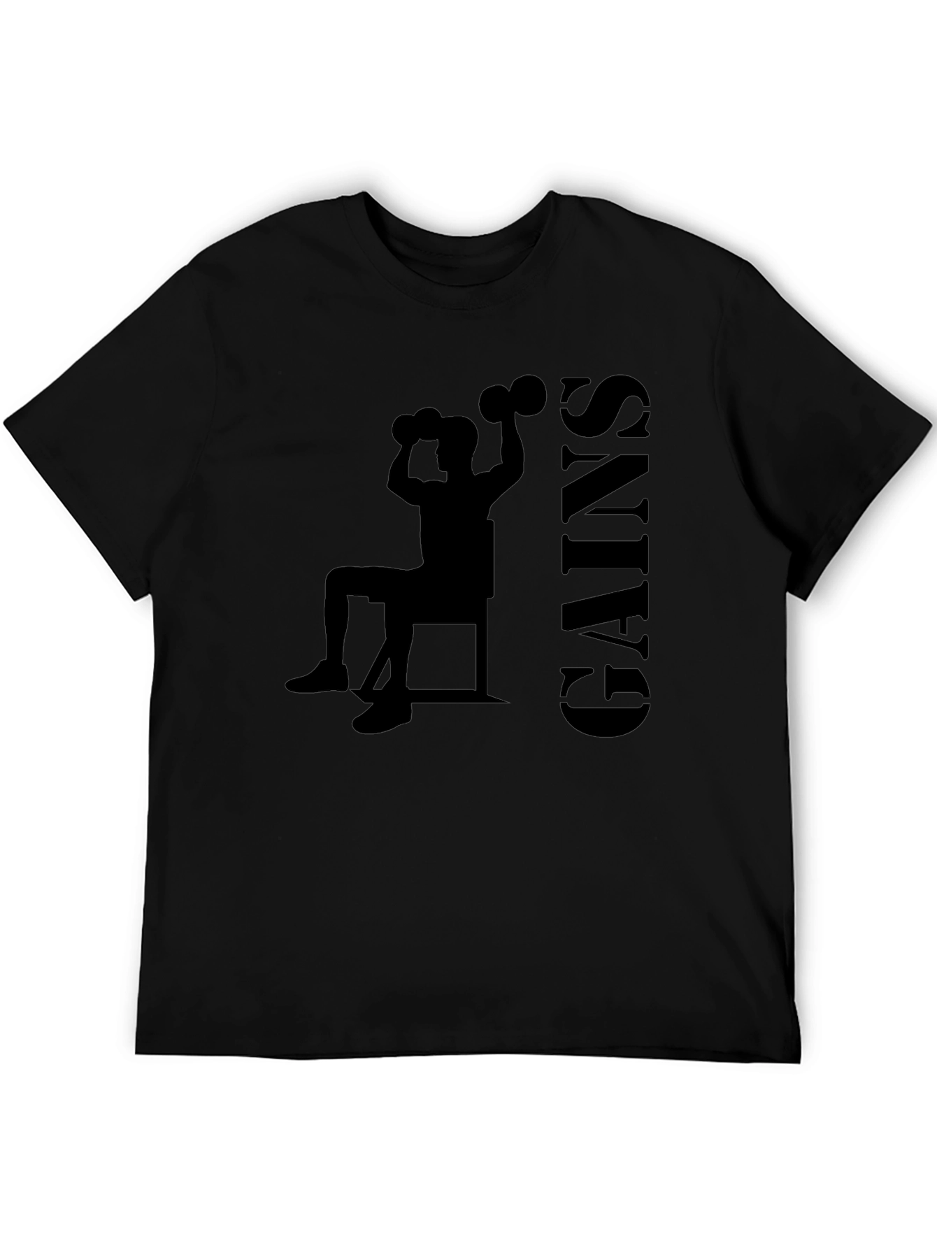 Gains Silhouette Black T-Shirt