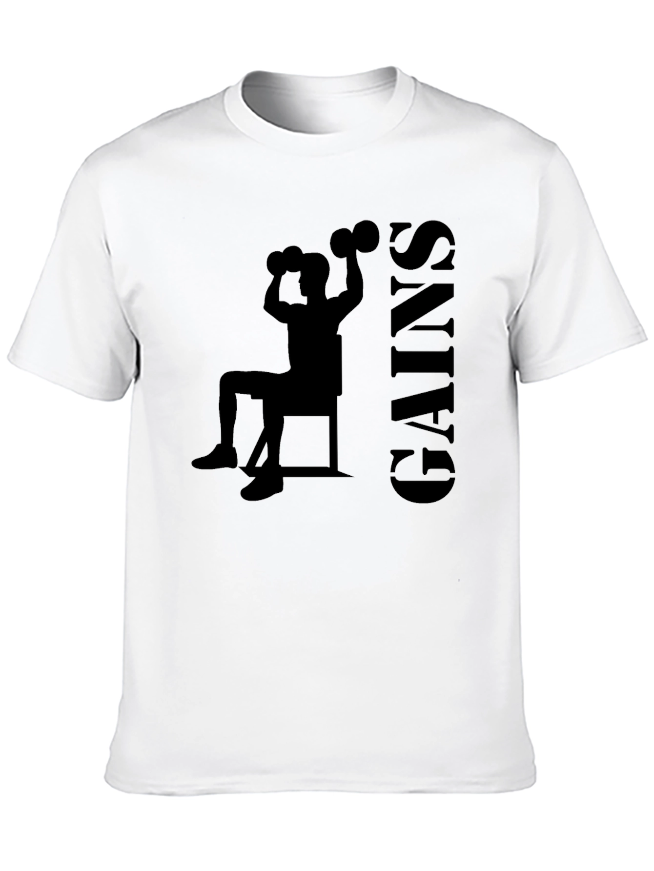 Gains Silhouette Black T-Shirt