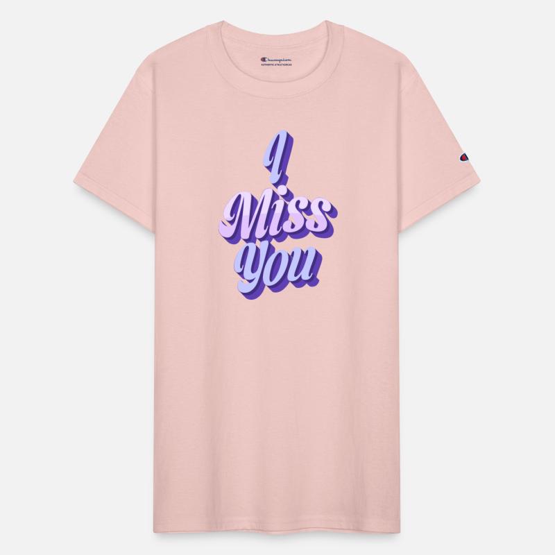 3D Shadow Text 'Miss You' Design