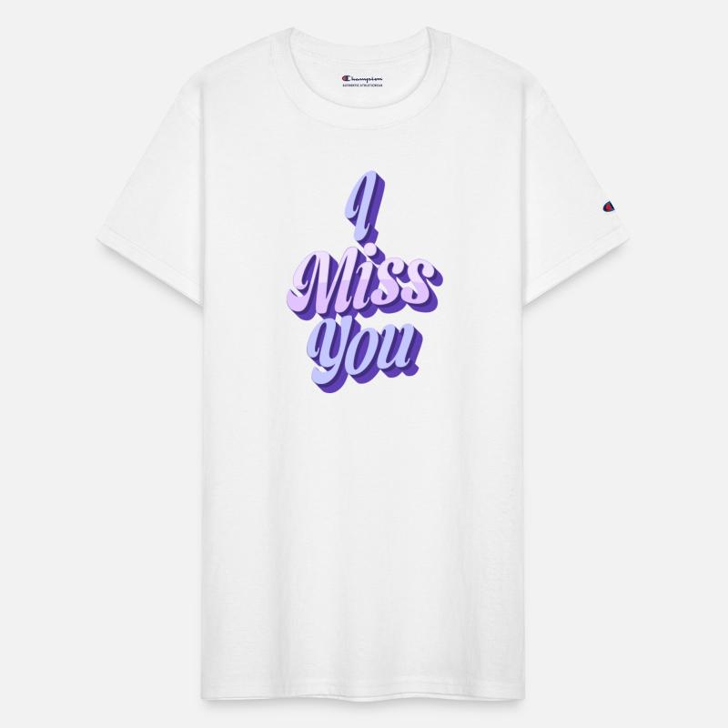 3D Shadow Text 'Miss You' Design