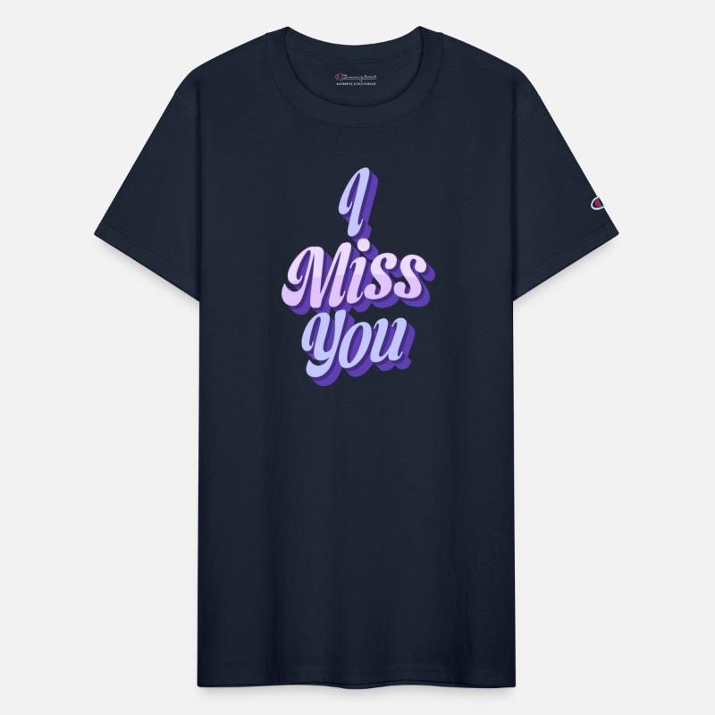 3D Shadow Text 'Miss You' Design