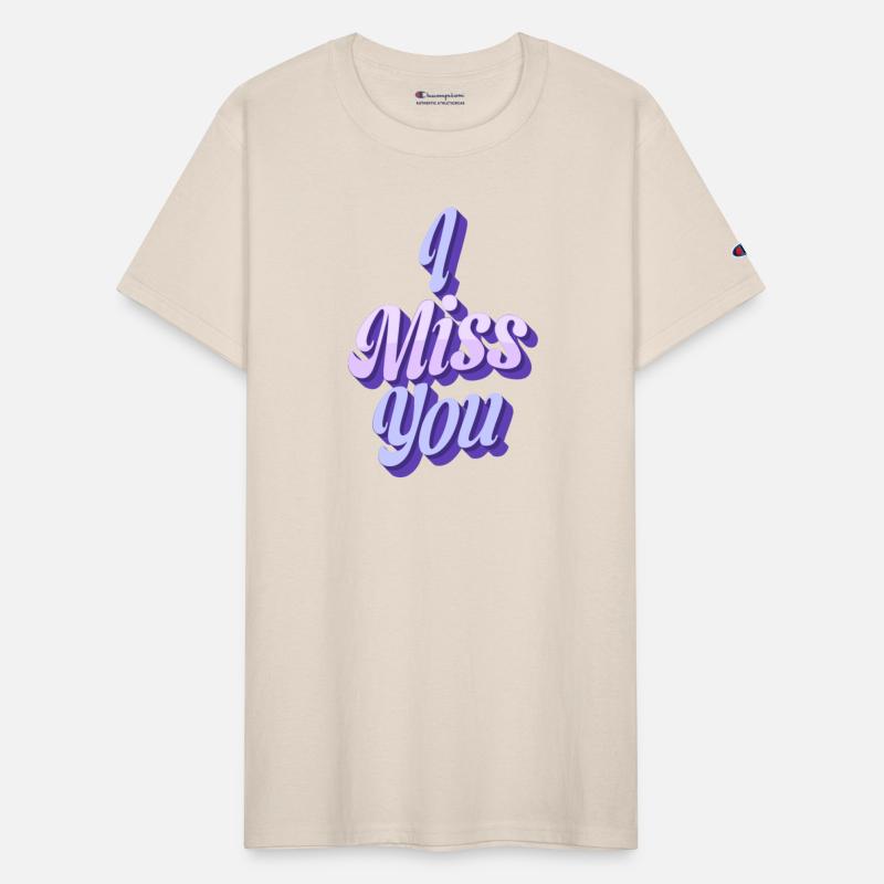 3D Shadow Text 'Miss You' Design