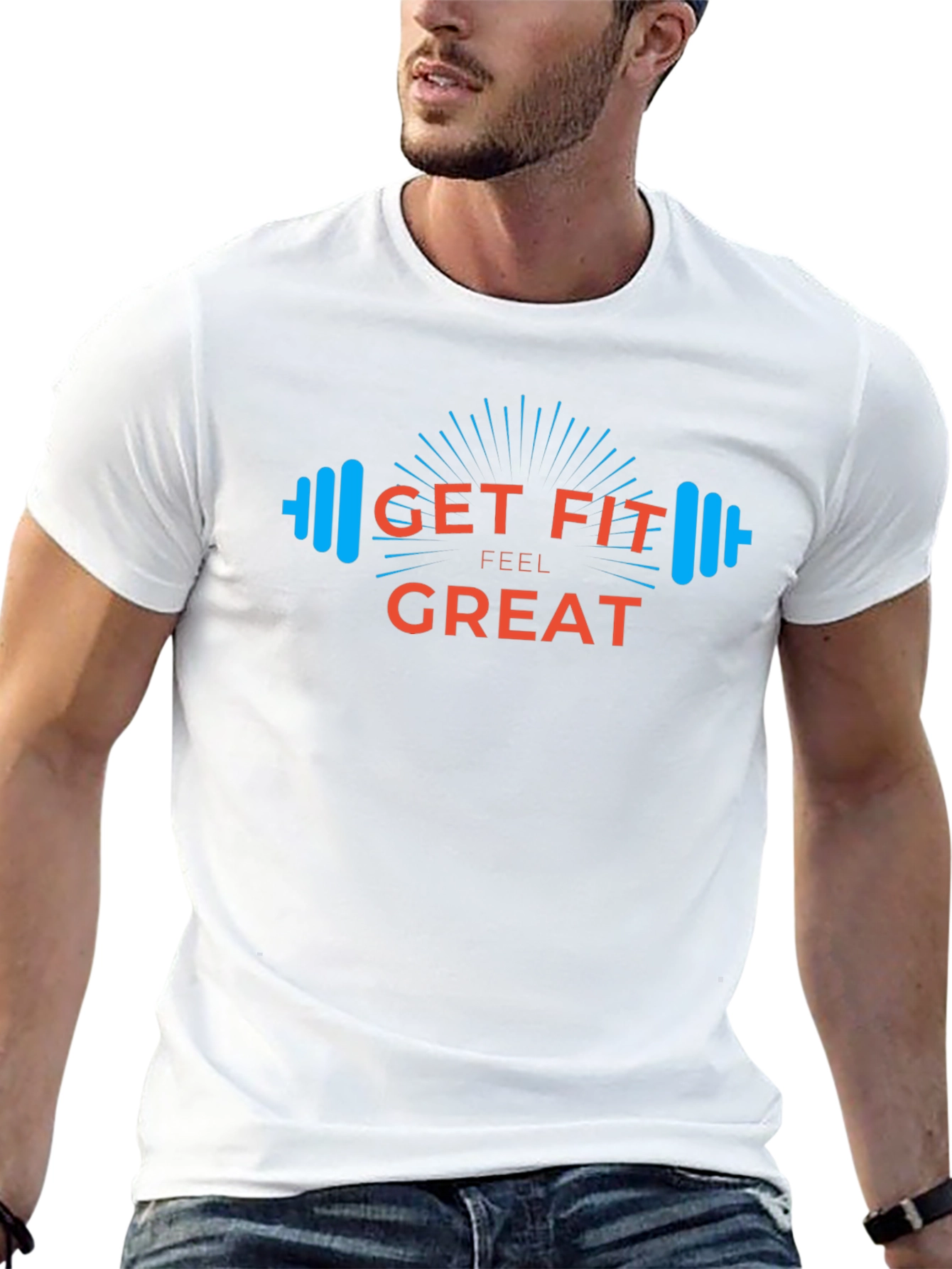 Get Fit Feel Great Graphic Tee