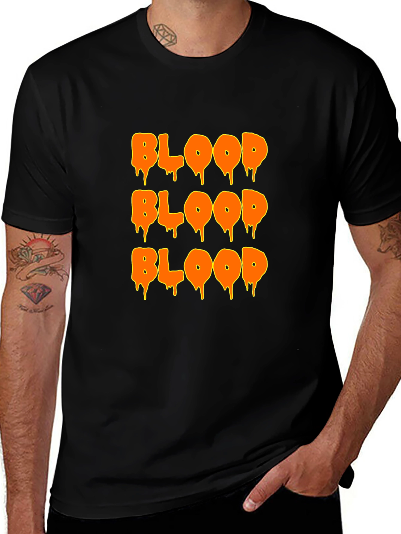 Dripping Blood T-Shirt - Edgy Graphic Tee