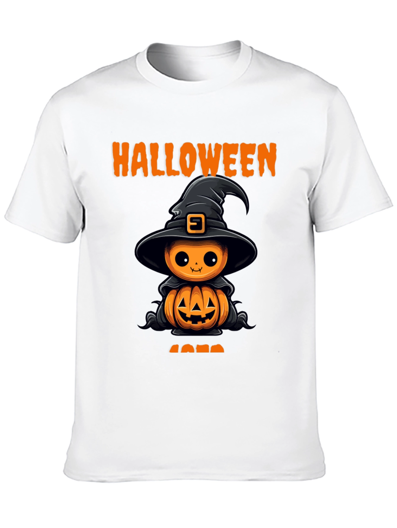 Halloween Pumpkin Witch T-Shirt - Cute Spooky Tee