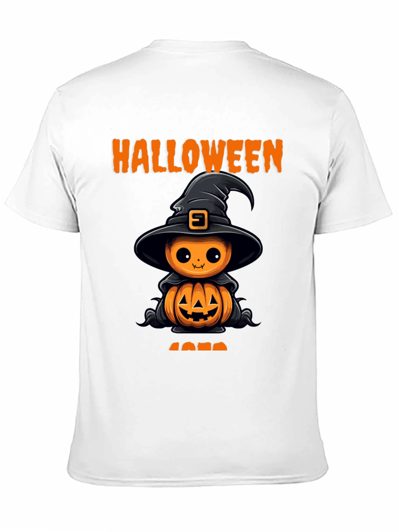 Halloween Pumpkin Witch T-Shirt - Cute Spooky Tee