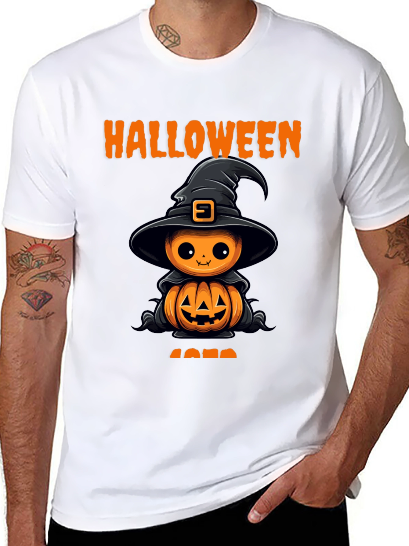 Halloween Pumpkin Witch T-Shirt - Cute Spooky Tee