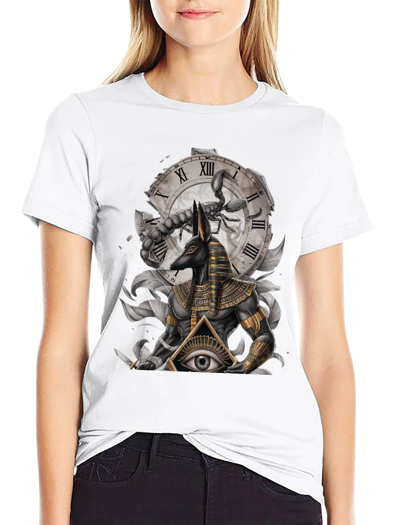 Anubis Scorpion Eye Graphic T-Shirt