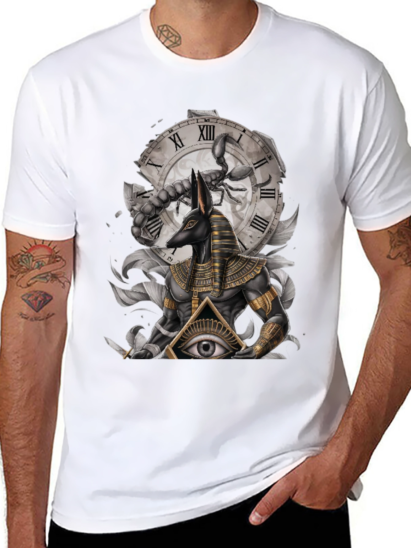Anubis Scorpion Eye Graphic T-Shirt