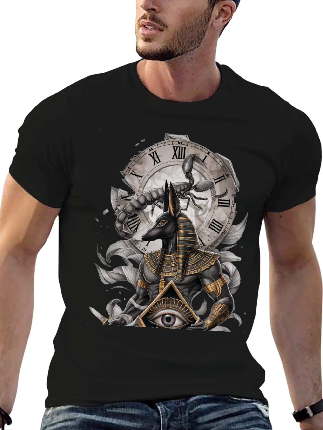 Anubis Scorpion Eye Graphic T-Shirt