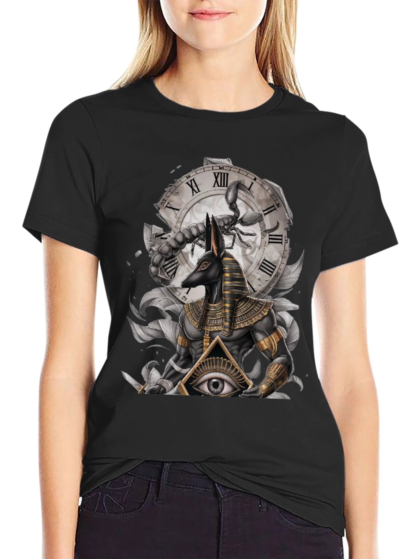 Anubis Scorpion Eye Graphic T-Shirt