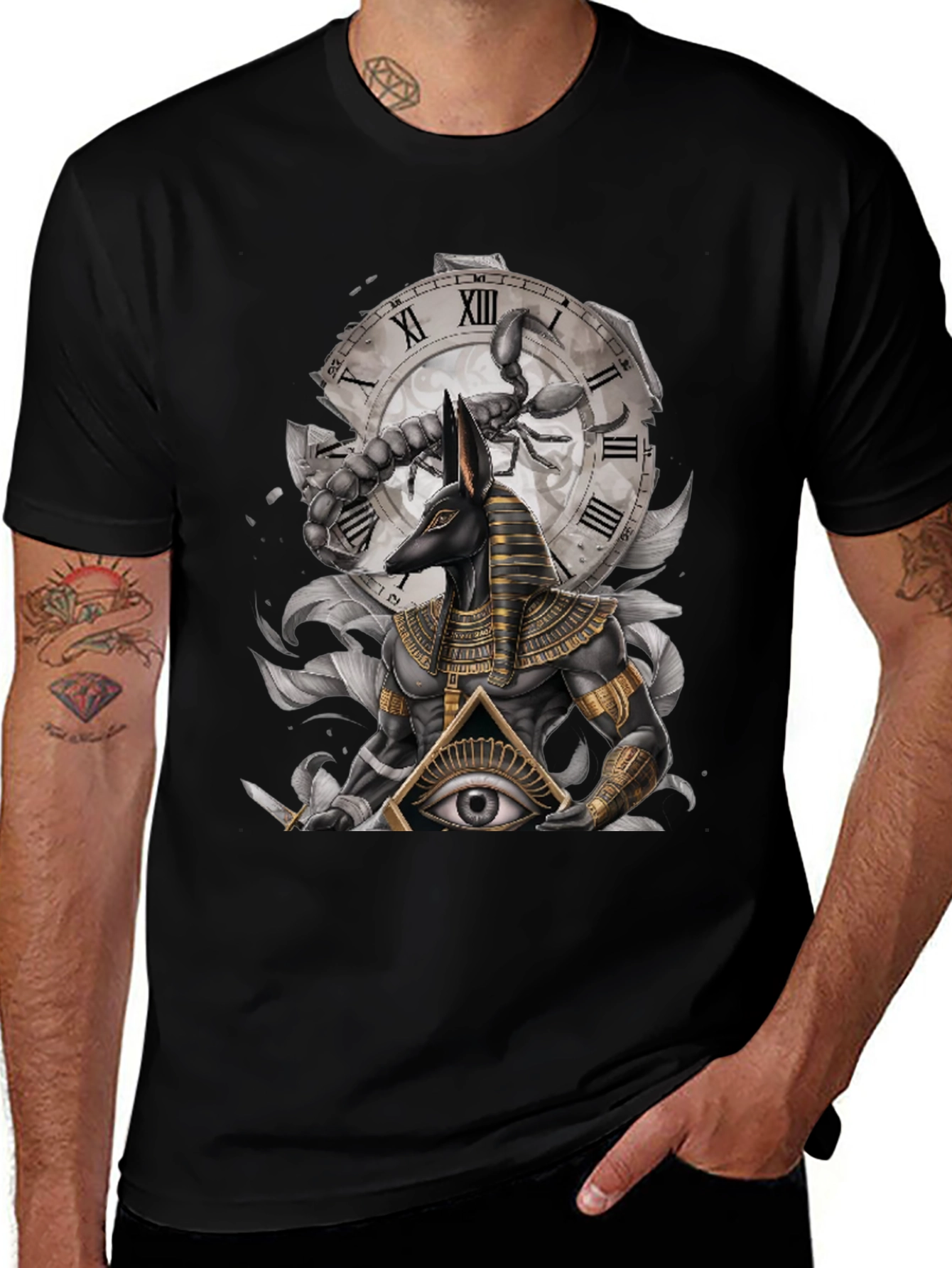 Anubis Scorpion Eye Graphic T-Shirt