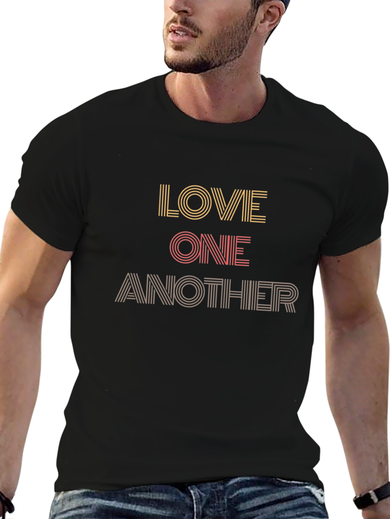 Love One Another Black T-Shirt