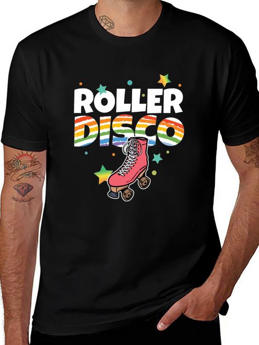 Roller Disco Graphic Tee - Retro Skate T-Shirt