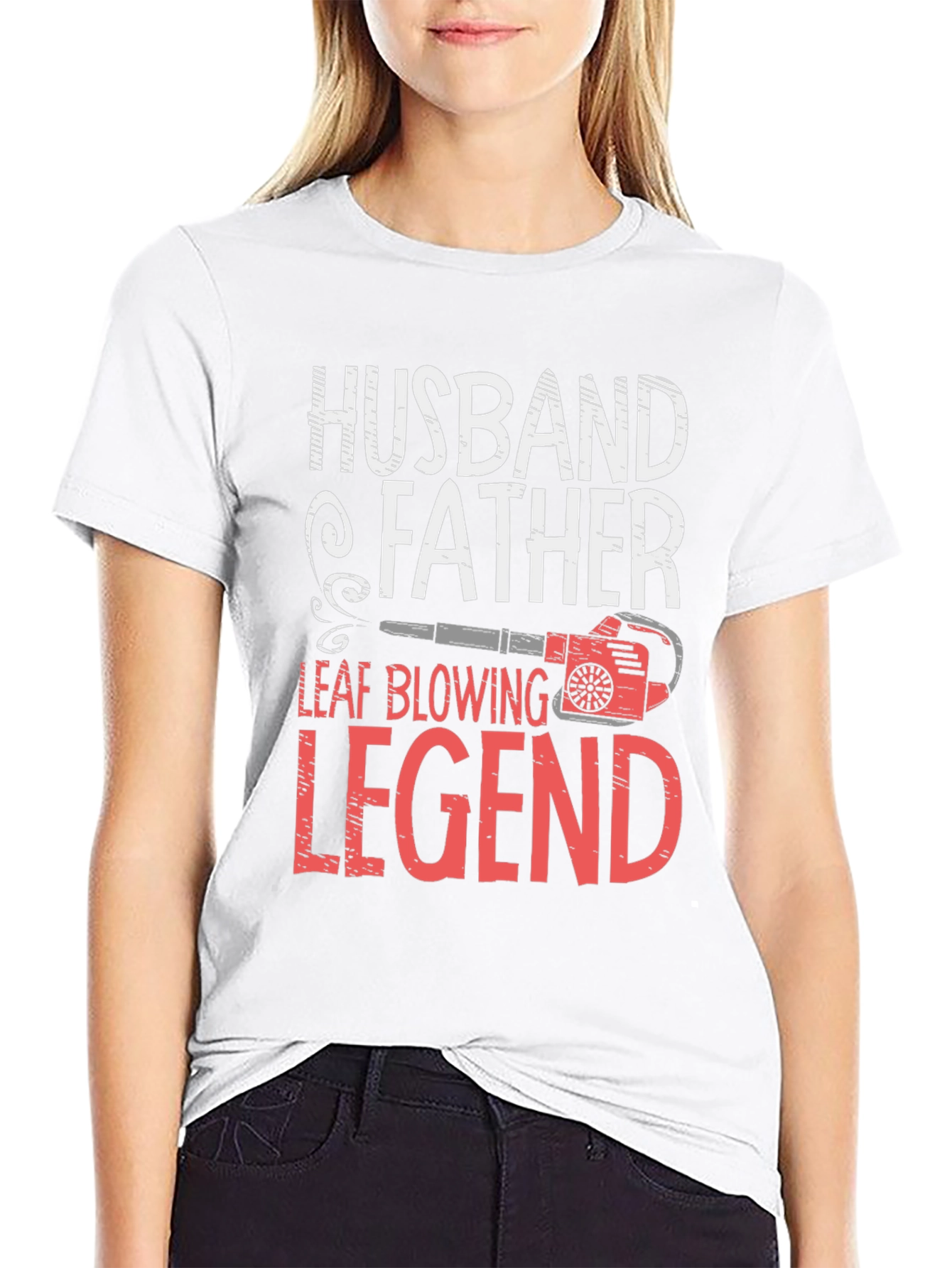 Husband Father Leaf Blowing Legend T-Shirt