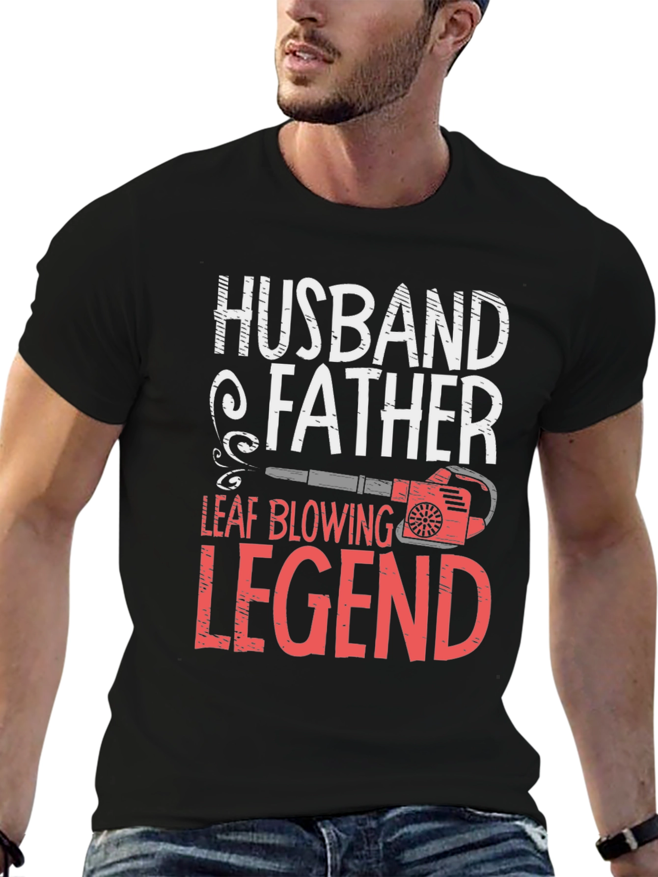 Husband Father Leaf Blowing Legend T-Shirt