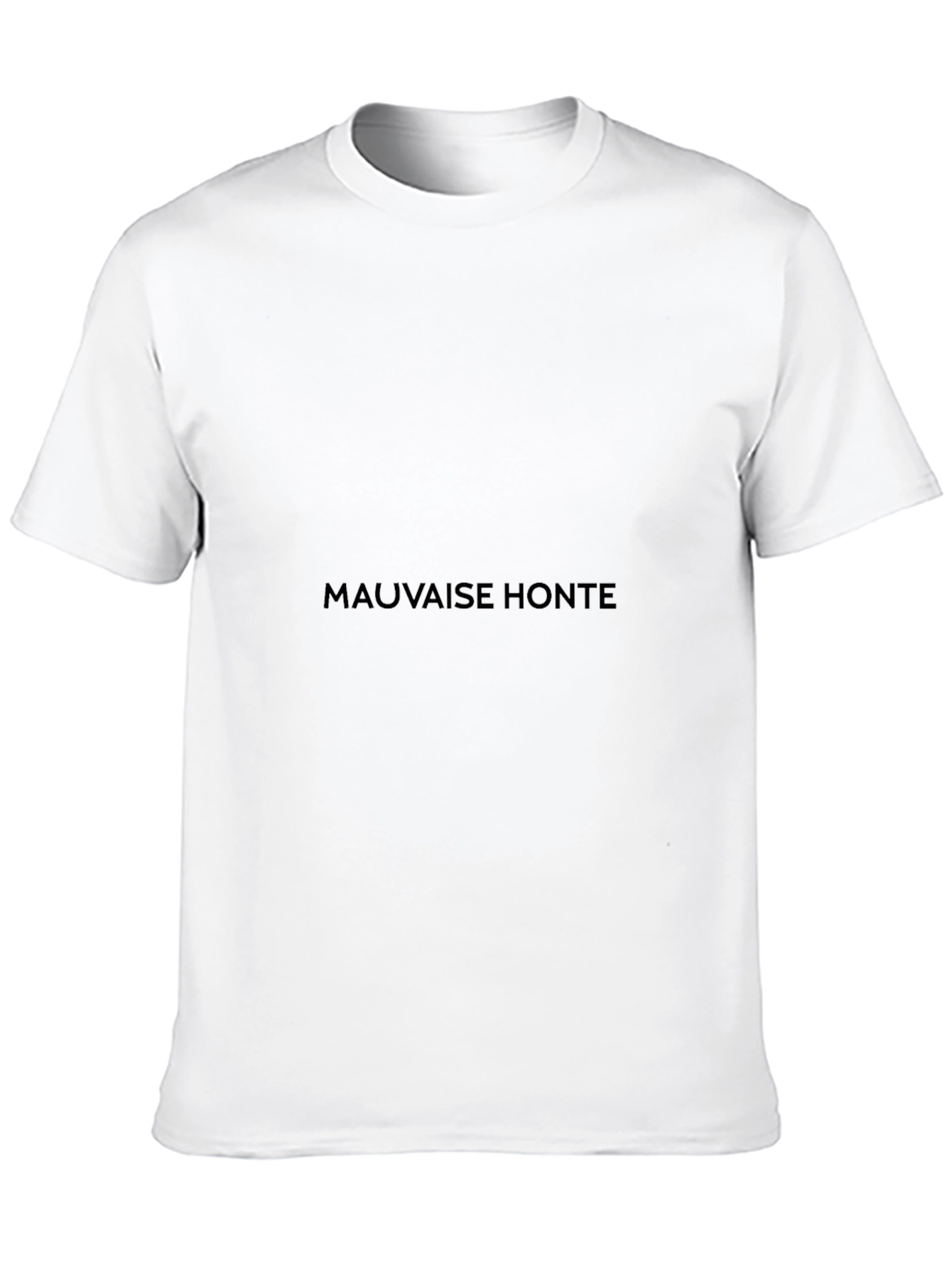 Mauvaise Honte Graphic Tee - Soft Black Cotton T-Shirt
