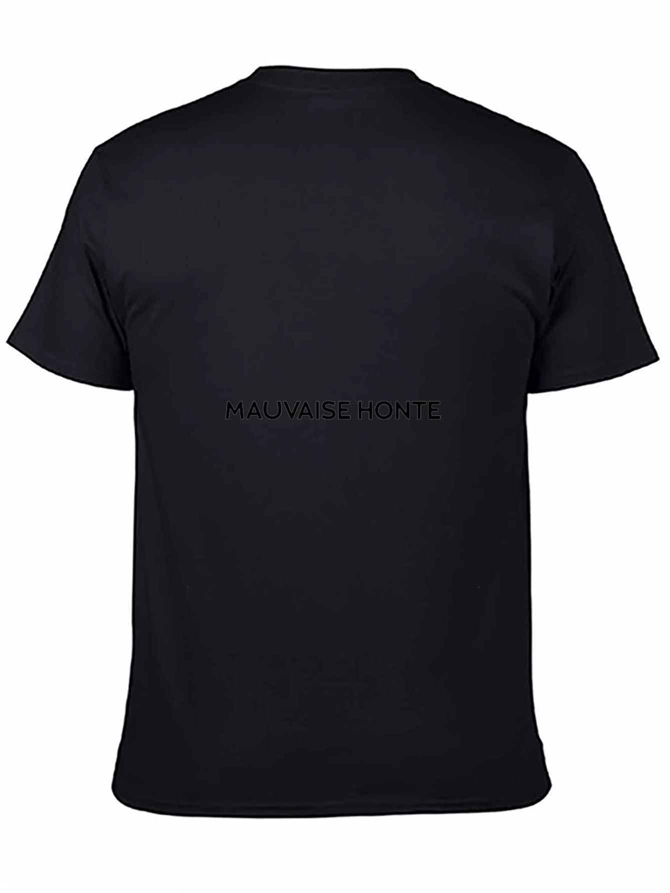 Mauvaise Honte Graphic Tee - Soft Black Cotton T-Shirt
