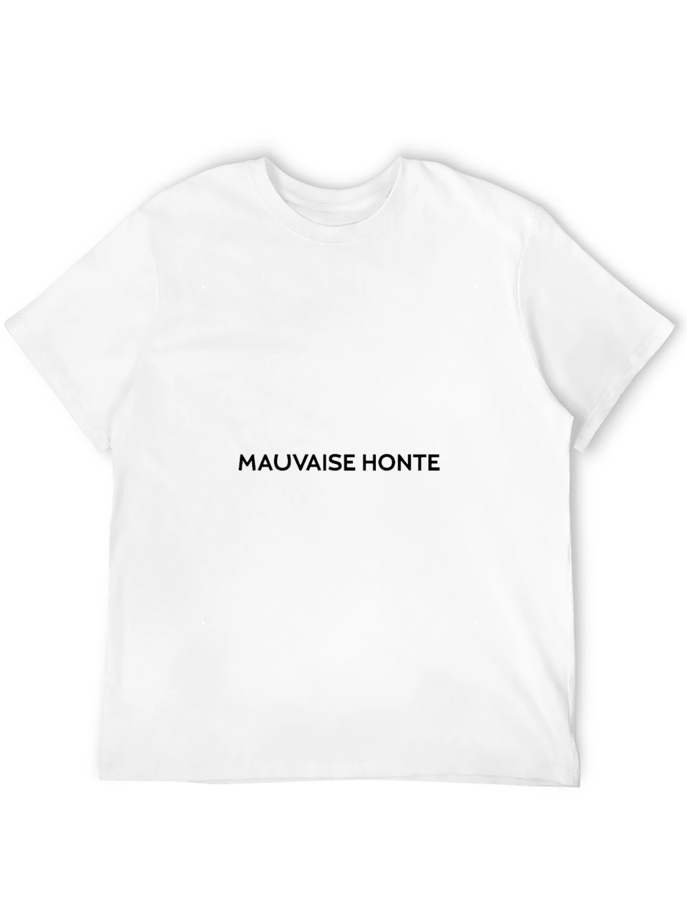 Mauvaise Honte Graphic Tee - Soft Black Cotton T-Shirt