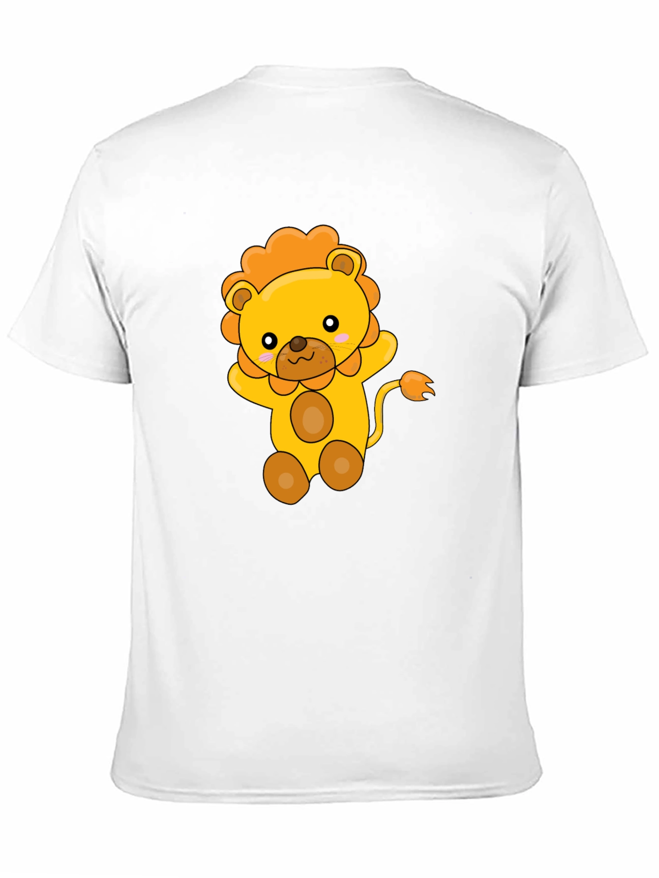 Cute Lion Graphic Print T-Shirt
