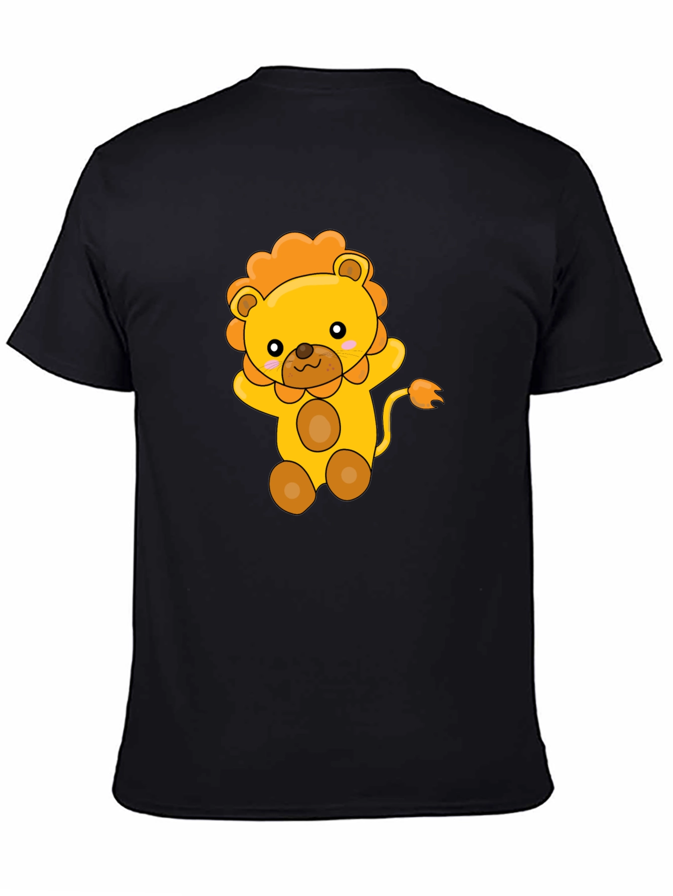 Cute Lion Graphic Print T-Shirt