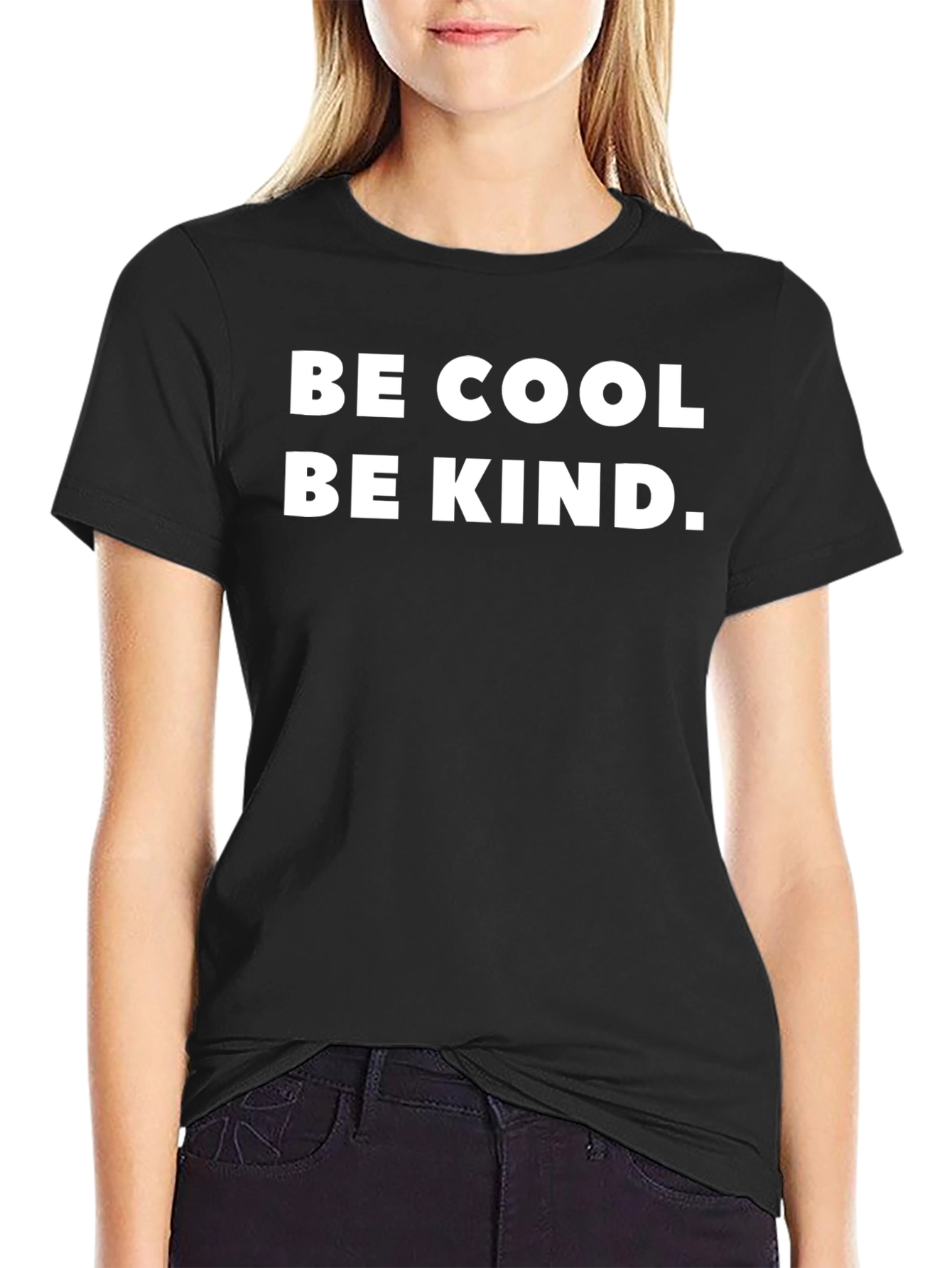 Be Cool Be Kind Black T-Shirt