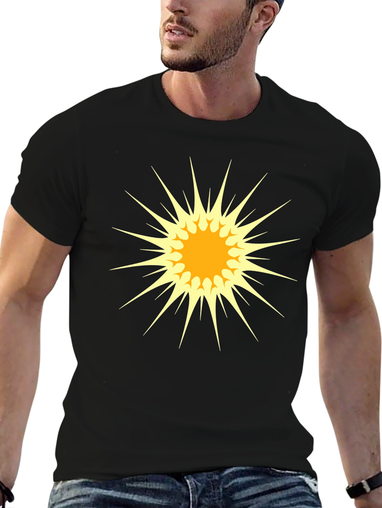 Exploding Star Graphic Tee - Cool Casual Comfort